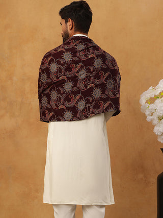 Traditional Silk Blend Kurta & Dupatta
