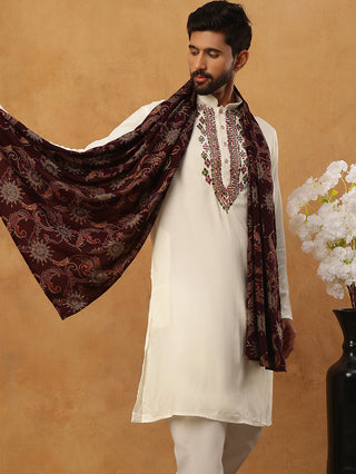 Traditional Silk Blend Kurta & Dupatta