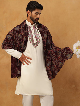 Traditional Silk Blend Kurta & Dupatta