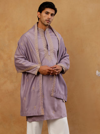 Men’s Festive Embroidered Kurta & Dupatta