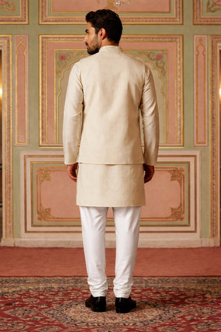 Cotton Kurta with Pyjama & Waistcoat