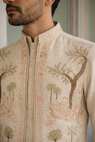 Cotton Kurta with Pyjama & Waistcoat