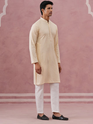 Viscose Rayon Traditional Embroidered Kurta Pyjama