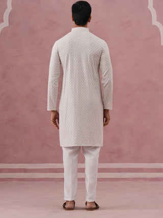 Viscose Rayon Traditional Embroidered Kurta Pyjama