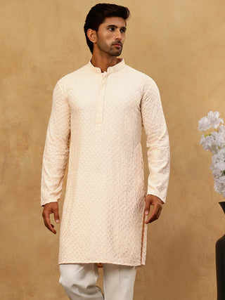 Viscose Rayon Traditional Embroidered Kurta Pyjama