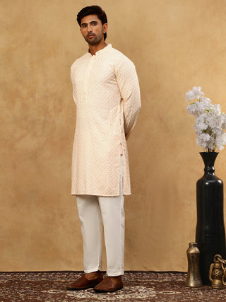 Viscose Rayon Traditional Embroidered Kurta Pyjama