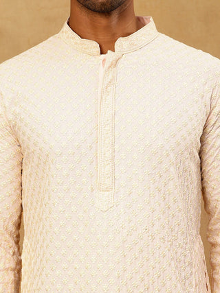 Viscose Rayon Traditional Embroidered Kurta Pyjama