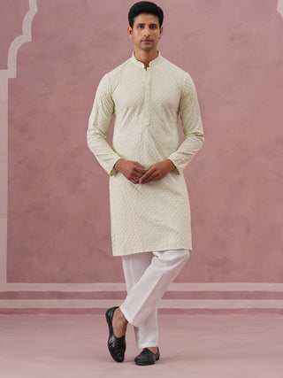 Viscose Rayon Traditional Embroidered Kurta Pyjama