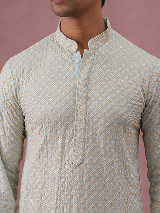 Viscose Rayon Traditional Embroidered Kurta Pyjama