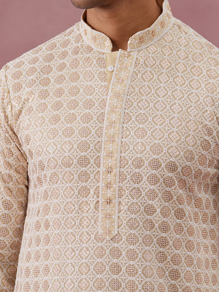 Men’s Rayon Sequin Embroidered Kurta Pyjama