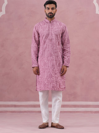 Men’s Ethnic Embroidered Kurta Pyjama