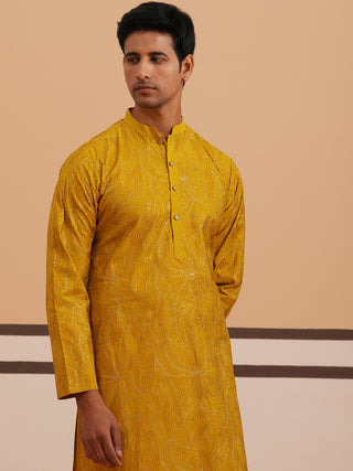 Silk Blend Embroidered & Sequinned Kurta Pyjama Set