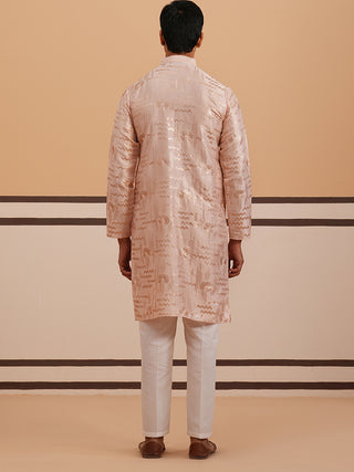 Premium Silk Blend Embroidered Kurta Pyjama