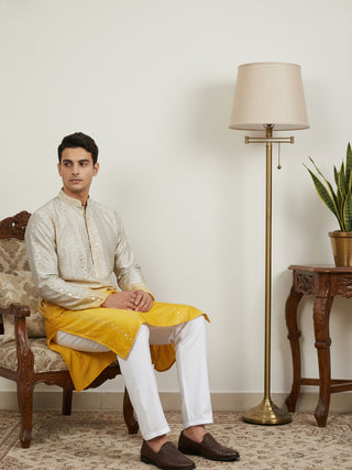 Ombre Silk Blend Kurta Pyjama Set with Sequin Work