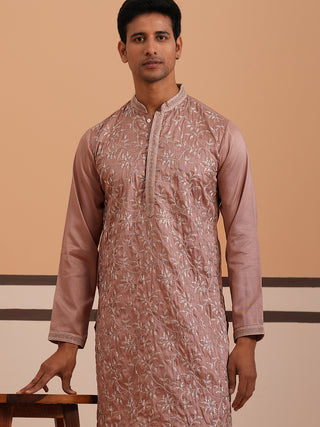 Heavy Floral Thread Work Kurta Set