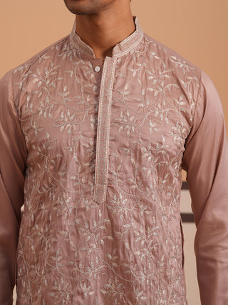Heavy Floral Thread Work Kurta Set