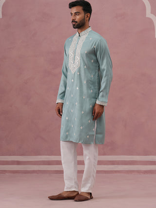Men's Festive Cotton Blend Kurta Pyjama