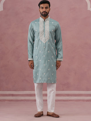 Men's Festive Cotton Blend Kurta Pyjama