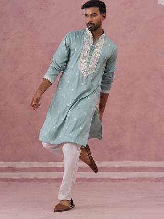 Men's Festive Cotton Blend Kurta Pyjama
