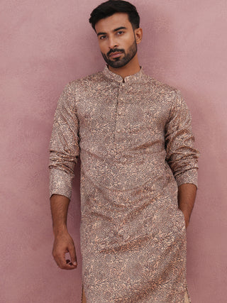 Men’s Thread Work & Printed Kurta Pyjama Set