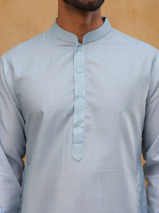 Men’s Cotton Blend Printed Kurta Pyjama