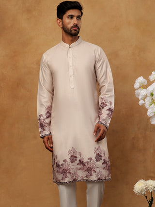Men’s Cotton Blend Printed Kurta Pyjama