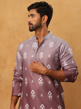 Printed Cotton Blend Kurta Pyjama Set