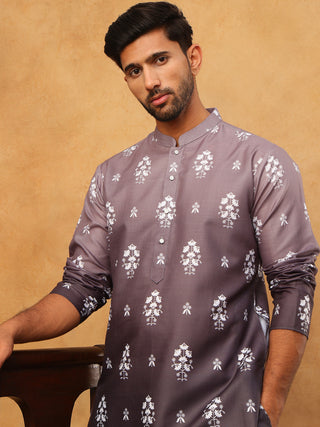 Printed Cotton Blend Kurta Pyjama Set