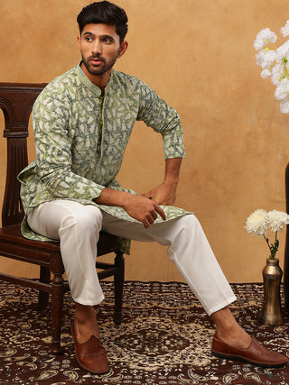 Printed & Embroidered Kurta Pyjama Set