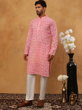 Printed & Embroidered Kurta Pyjama Set