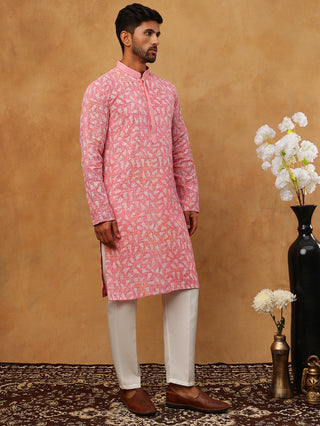 Printed & Embroidered Kurta Pyjama Set