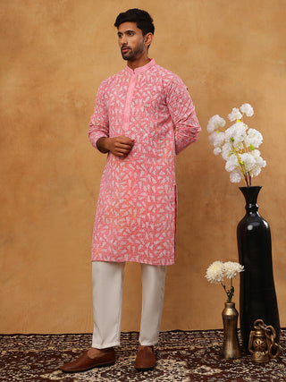 Printed & Embroidered Kurta Pyjama Set