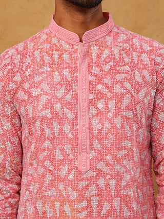 Printed & Embroidered Kurta Pyjama Set