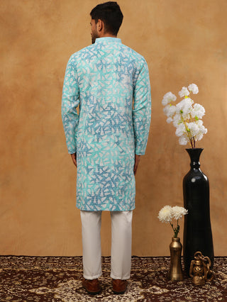 Printed & Embroidered Kurta Pyjama Set