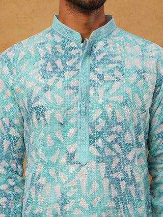 Printed & Embroidered Kurta Pyjama Set