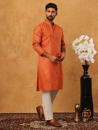 Festive Cotton Blend Printed Kurta Pyjama Set