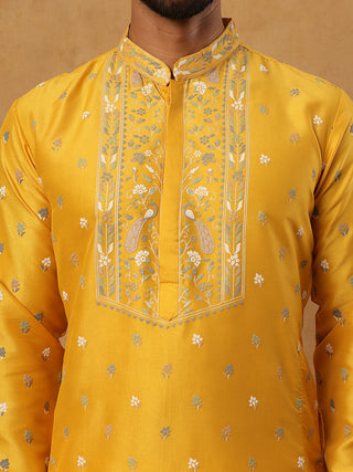 Men’s Festive Rubber Print Kurta Pyjama