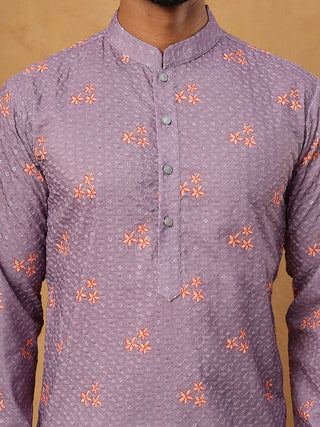 Festive Cotton Blend Printed Kurta Pyjama Set