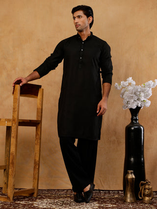 Viscose Rayon Embroidered Kurta with Korean Pants