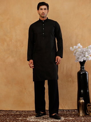 Viscose Rayon Embroidered Kurta with Korean Pants