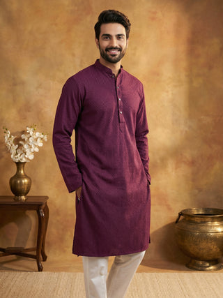 Embroidered Kurta Pyjama Set for Men