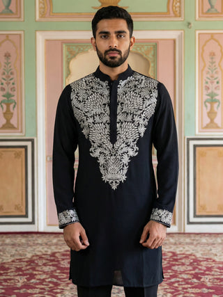 Japanese Fabric Embroidered Kurta Pyjama