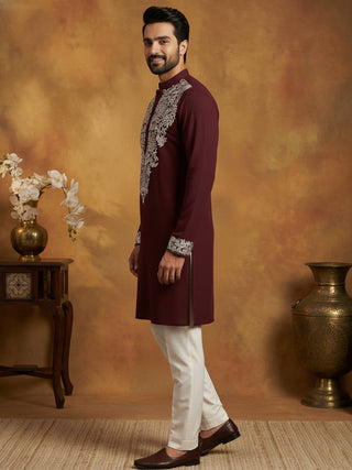 Japanese Fabric Embroidered Kurta Pyjama