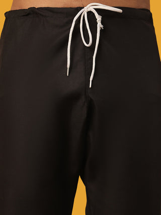 Men Embroidered Silk Blend Kurta Set