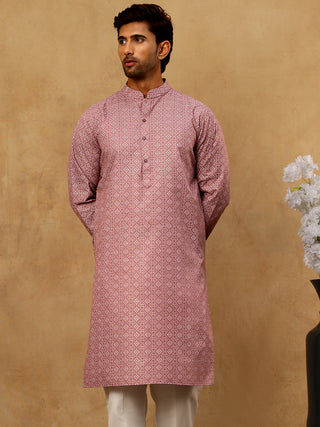 Traditional Printed Kurta Pyjama Set for Men