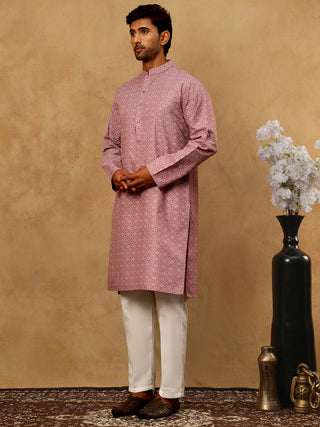 Traditional Printed Kurta Pyjama Set for Men
