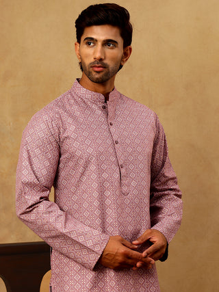 Traditional Printed Kurta Pyjama Set for Men