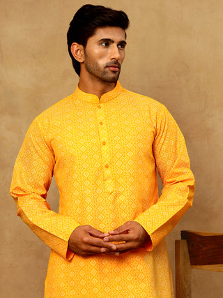 Traditional Printed Kurta Pyjama Set for Men