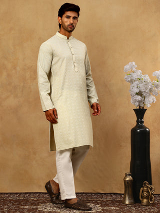 Traditional Printed Kurta Pyjama Set for Men