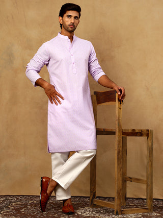 Traditional Printed Kurta Pyjama Set for Men